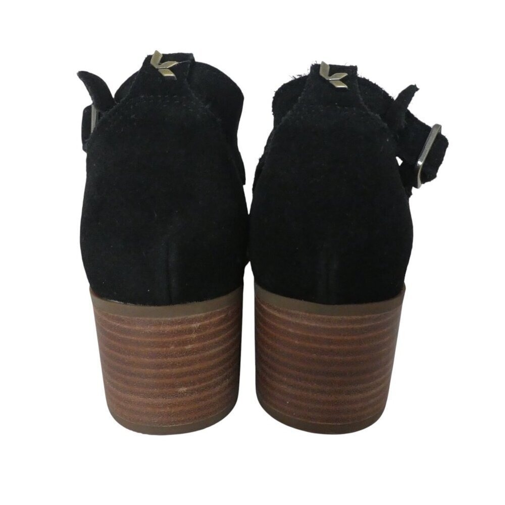 Koolaburra by UGG Kaiah Sandal Women 8.5 Black Suede Block Heel Ankle Strap - Picture 9 of 14